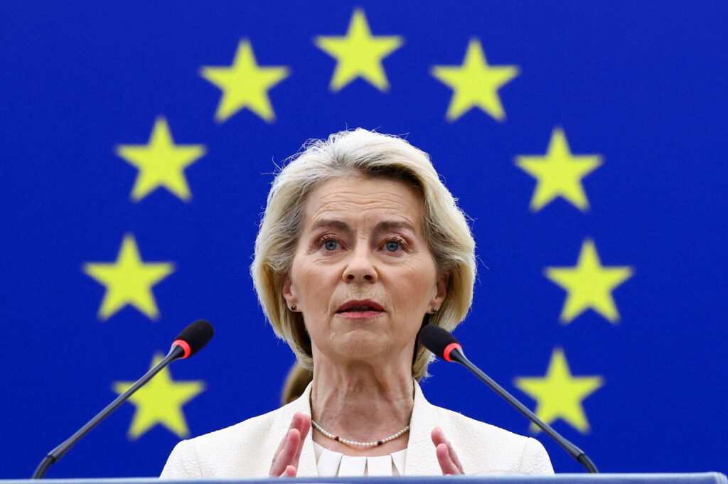 State of the European Union address (SOTEU) by European Commission President Ursula von der Leyen, in Strasbourg